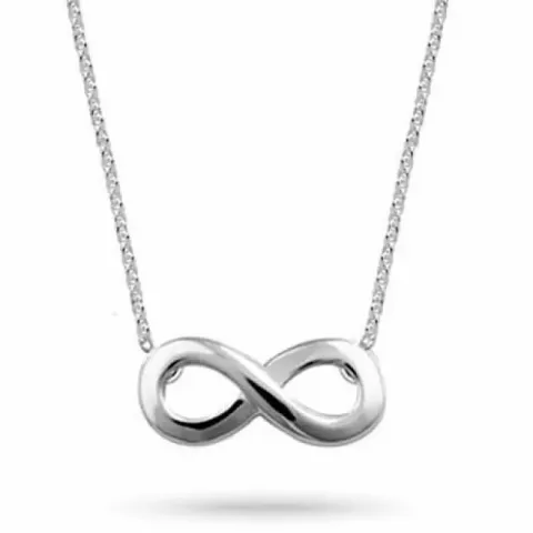 ketting in zilver met infinity hanger in zilver