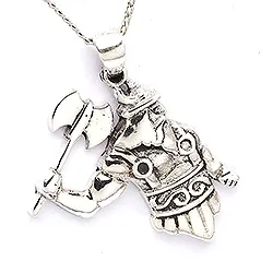 viking hanger in geoxideerd sterlingzilver