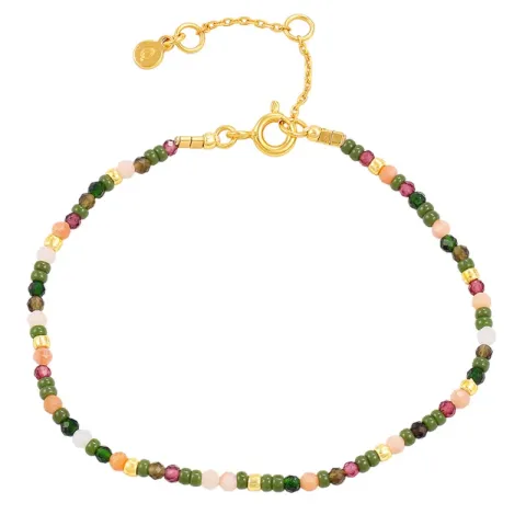 Hultquist Skadi multikleurige armband in verguld sterlingzilver