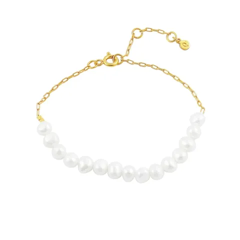 Hultquist parel armband in verguld sterlingzilver