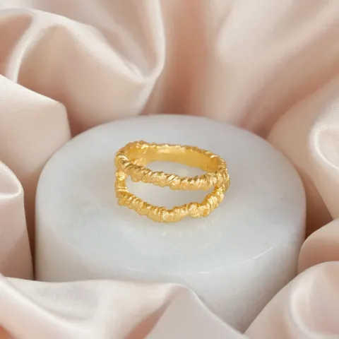 Hultquist Savannah ring in verguld sterlingzilver