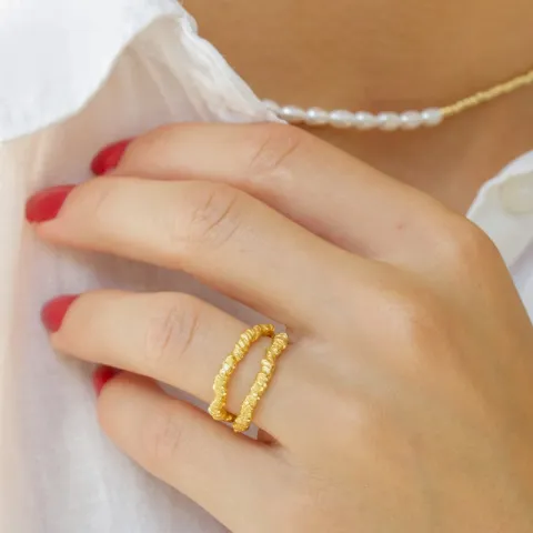 Hultquist Savannah ring in verguld sterlingzilver