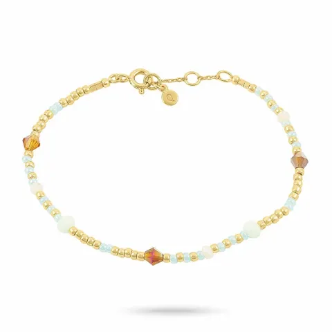 Hultquist Iris armband in verguld sterlingzilver kleurig  steen