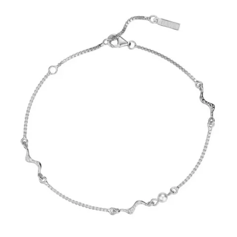 Nava parel armband in zilver