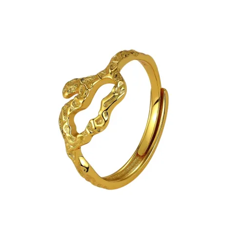 Nava Doris verstelbaar ring in verguld sterlingzilver