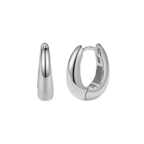 Nava Ease creool in zilver