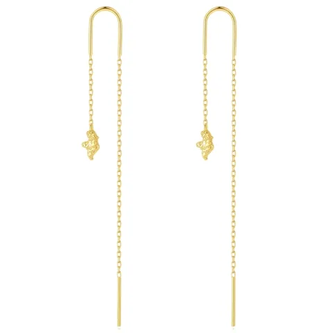 Nava Dhara ketting oorbellen in verguld sterlingzilver