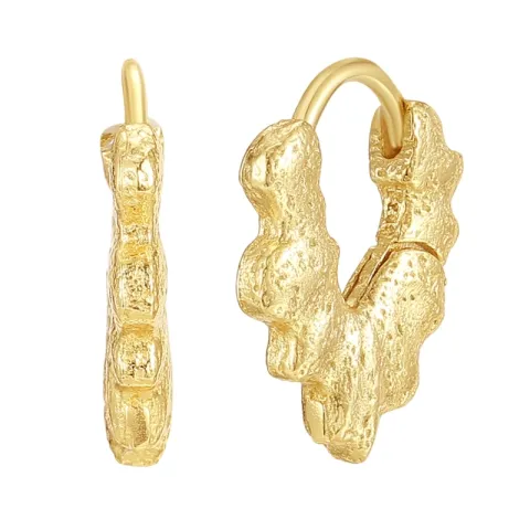 Nava Nagini creool in verguld sterlingzilver