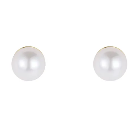 Nava Mira Petite parel oorsteker in verguld sterlingzilver