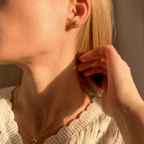 Studio Z Beloved oorsteker in verguld sterlingzilver