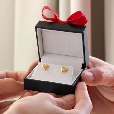 Studio Z Beloved oorsteker in verguld sterlingzilver