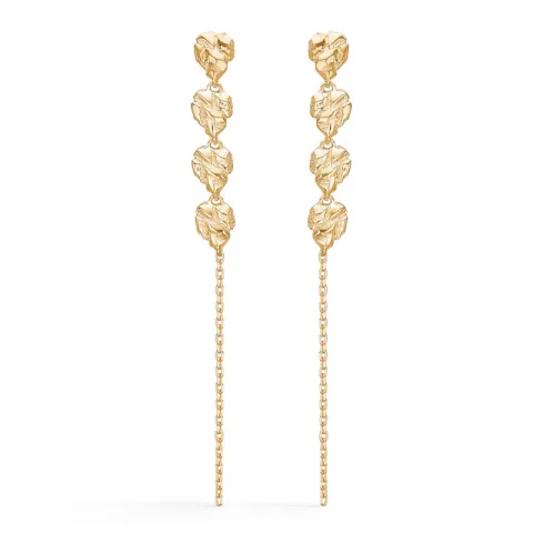 Studio Z Element oorsteker in verguld sterlingzilver