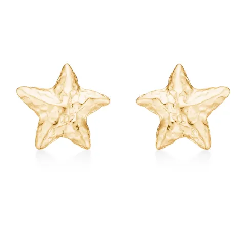 Studio Z Starfish Lustre oorsteker in verguld sterlingzilver