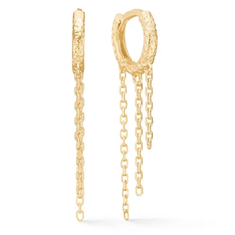 Studio Z Wild Cliff creool in verguld sterlingzilver