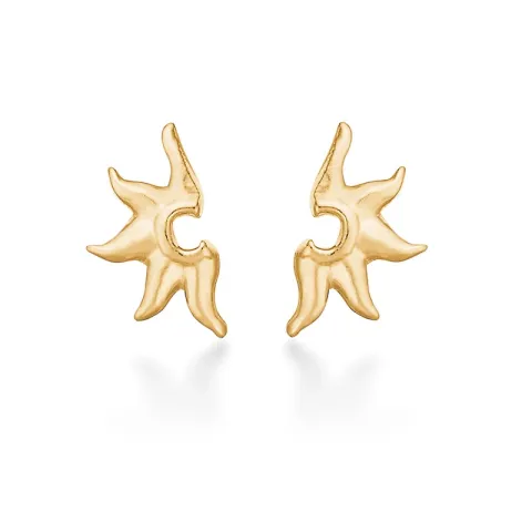 Studio Z Ocean Aura oorsteker in verguld sterlingzilver