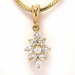 Vierkant hanger in 9 karaat goud