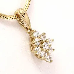 Vierkant hanger in 9 karaat goud
