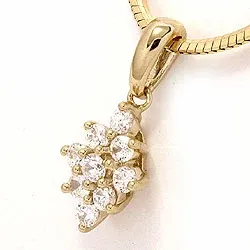 Vierkant hanger in 9 karaat goud