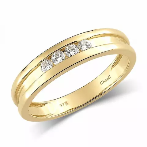 goud ring in 8 karaat goud