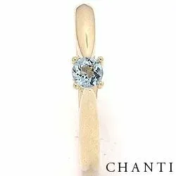 topaas ring in 14 karaat goud 0,25 ct