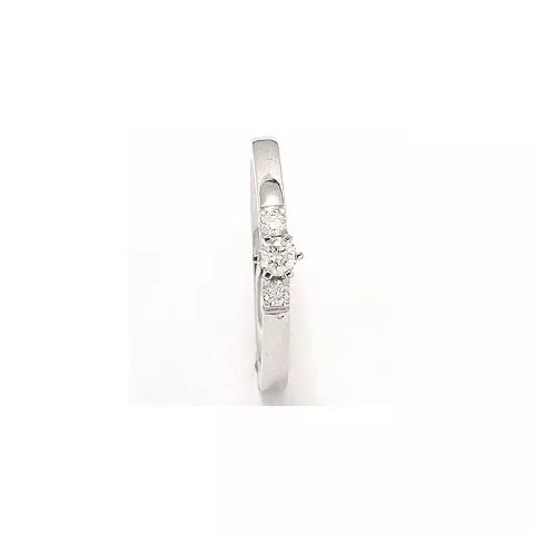 bestelde artikel -  diamant ring in 14 karaat witgoud 0,10 ct 0,08 ct