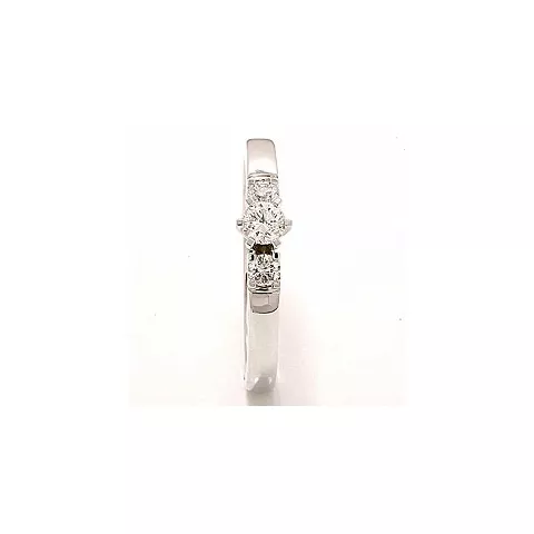 bestelde artikel -  diamant ring in 14 karaat witgoud 0,20 ct 0,16 ct