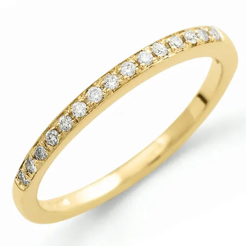 testsieraad diamant mémoire ring in 14 karaat goud 0,09 ct