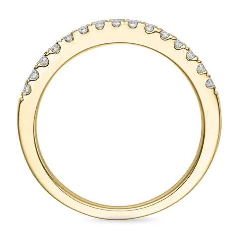 briljant mémoire ring in 14 karaat goud 0,225 ct