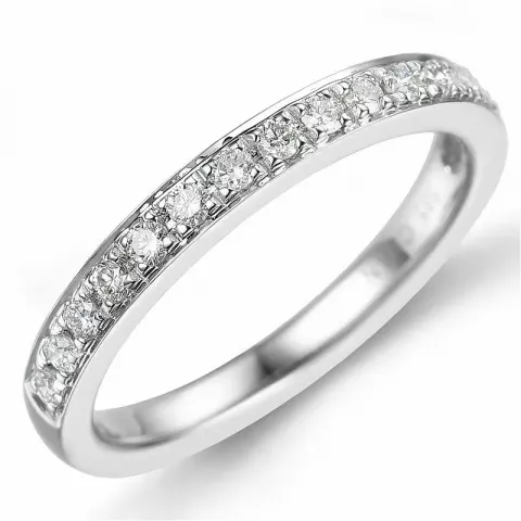 diamant ring in 14 karaat witgoud 0,26 ct