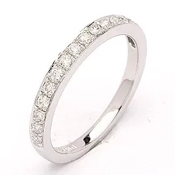 diamant ring in 14 karaat witgoud 0,26 ct