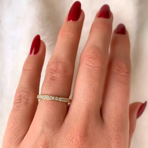 Diamant ring in 14 karaat goud 0,26 ct