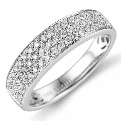 Diamant ring in 14 karaat witgoud 0,31 ct
