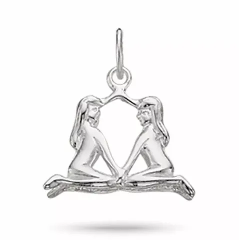 Klein Scrouples sterrenbeeld tweeling hanger in zilver