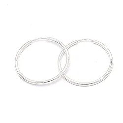 40 mm Scrouples rond creool in zilver