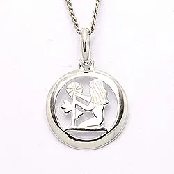 Scrouples de maagd hanger in zilver