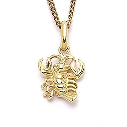 Scrouples de kreeft hanger in 8 karaat goud