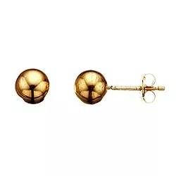 7 mm Scrouples bolletje oorbellen in 9 karaat goud