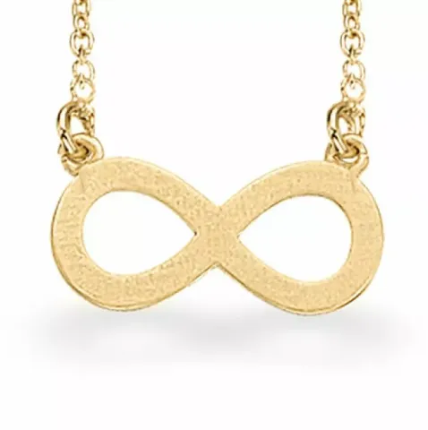 Scrouples infinity hanger met ketting in verguld sterlingzilver