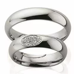 Scrouples trouwringen  in gerodineerd zilver