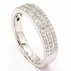 bestelde artikel -  diamant ring in 14 karaat witgoud 0,40 ct