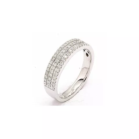 bestelde artikel -  diamant ring in 14 karaat witgoud 0,40 ct
