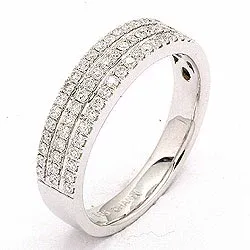 bestelde artikel -  diamant ring in 14 karaat witgoud 0,40 ct