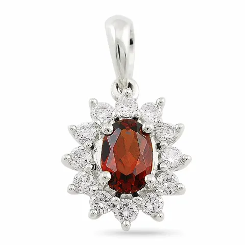 Rozethanger in 14 caraat witgoud 0,27 ct 0,52 ct