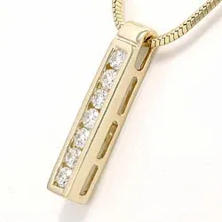 diamanten hanger in 14 caraat goud 0,36 ct