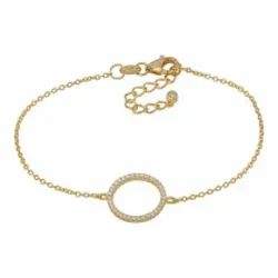 Joanli Nor Zero armband in verguld sterlingzilver witte zirkoon