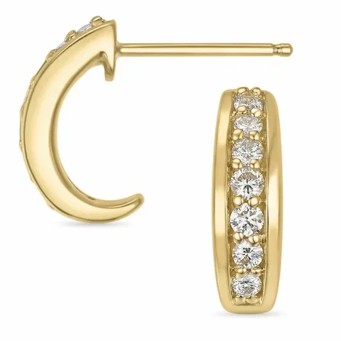 Halfcreool in 14 karaat goud met diamanten