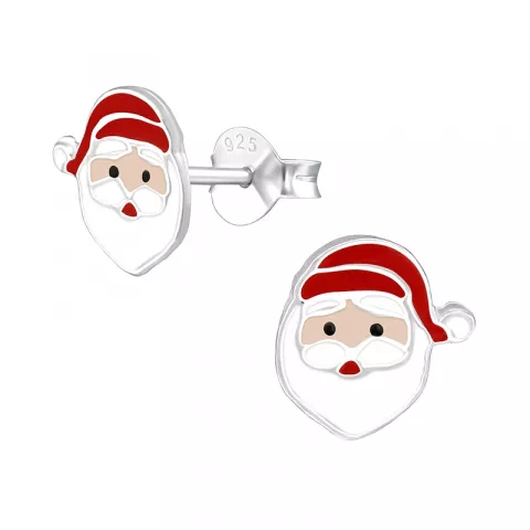 Kerstman oorbellen in zilver
