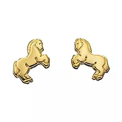 Aagaard paarden oorbellen in 8 karaat goud