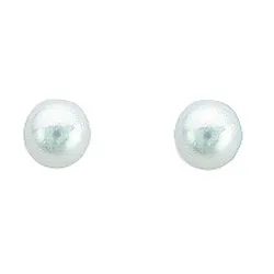 4 mm Aagaard parel oorbellen in zilver