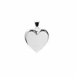 13 x 11,5 mm Aagaard hart hanger in zilver